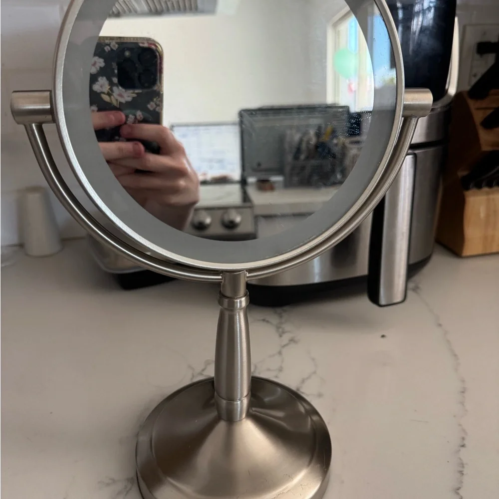 Elegant Silver Vanity Mirror